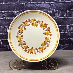 Two Taylor Ironstone Golden Garland Dinner Plates